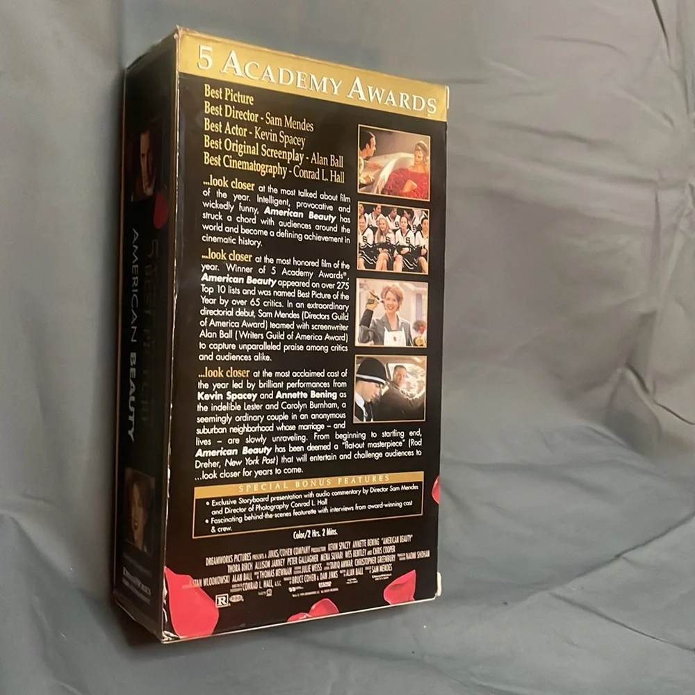 American Beauty With Bonus Footage 2 VHS Tape Set